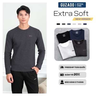 Áo Sweater Nam Dài Tay GUZADO Trẻ Trung, Chất Nỉ Cotton Cao Cấp, Không Xù, Form Regular Fit GDT03-GCTD26W002