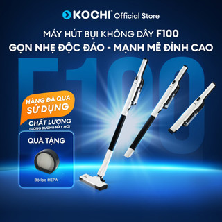   Đã qua sử dụng  Máy hút bụi không dây siêu nhẹ KOCHI F100 - Gọn nhẹ tự đứng chỉ 1.2Kg - Siêu mạnh 15,000pa 