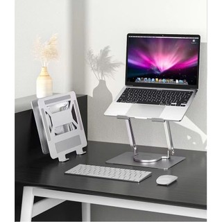 Giá Đỡ Laptop Xoay 360 Độ Từ Hợp Kim Nhôm Nguyên Khối E17, Điều Chỉnh Độ Cao DIGIMIX