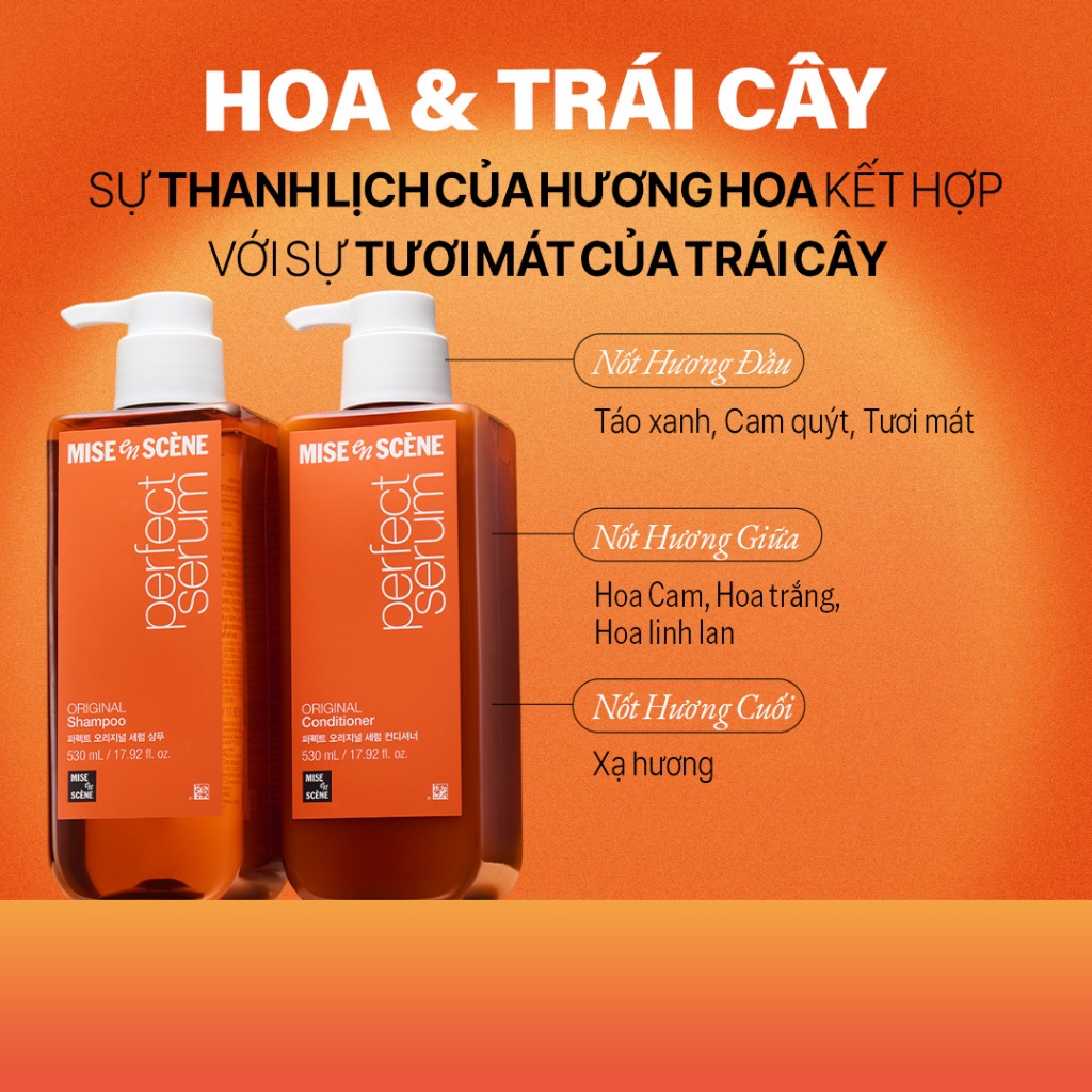 Bộ đôi 2 Dầu gội mise en scène Perfect Serum 530ml dưỡng tóc mềm mượt, hỗ trợ phục hồi tóc hư tổn/tóc uốn | BigBuy360 - bigbuy360.vn