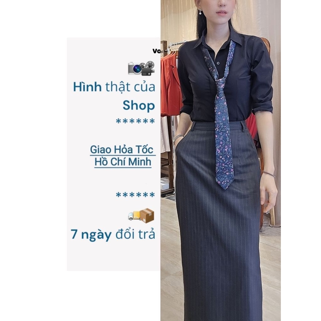 Chân Váy Sọc Kẻ by VoNgoc