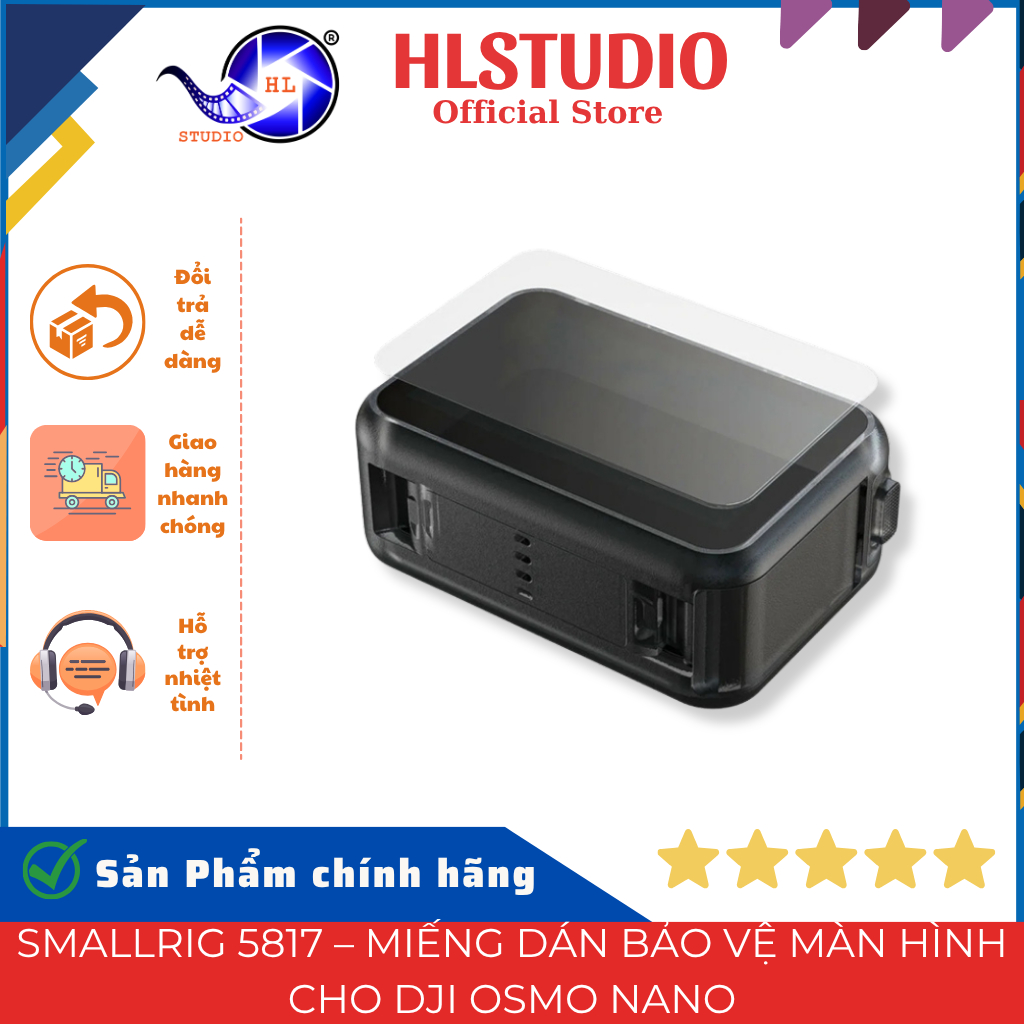 SmallRig 5817 Kính Cường Lực Cho DJI Osmo Nano - 3 Pack - HL Studio