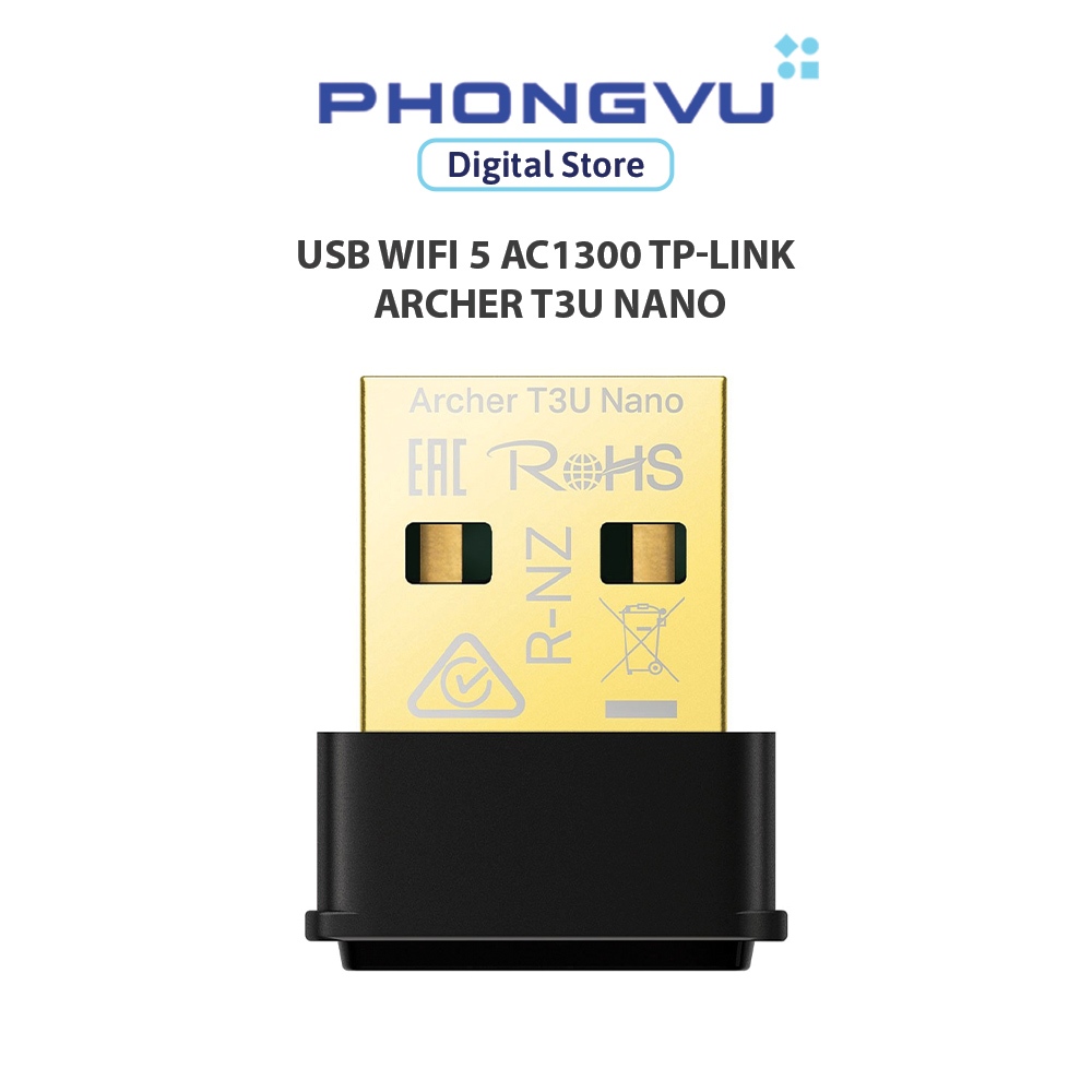 USB WiFi 5 AC1300 TP-Link Archer T3U Nano - Bảo hành 24 tháng