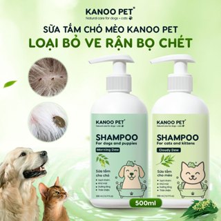 Sữa tắm cho Chó Mèo Kanoo Pet hỗ trợ làm sạch ve rận bọ chét khử mùi hương thơm tươi mát trên thú cưng 