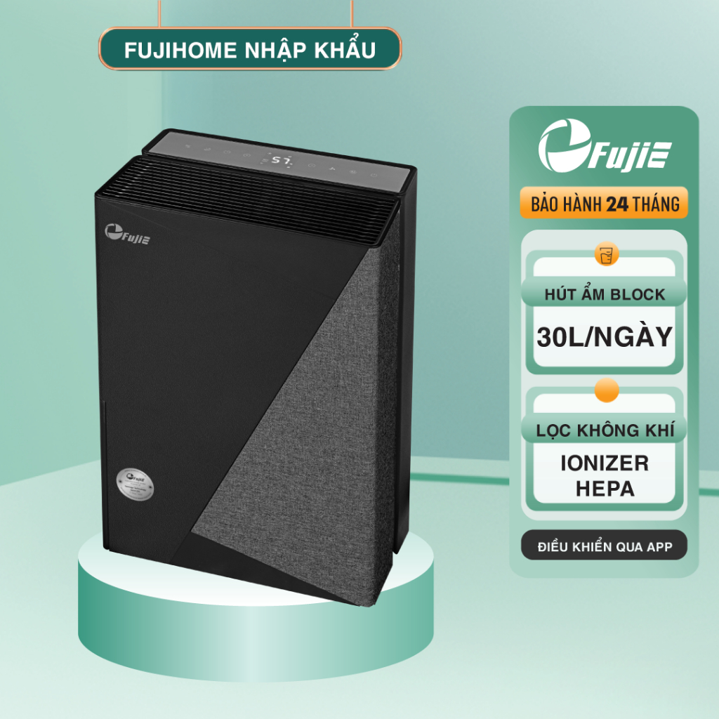 Máy hút ẩm lọc không khí FUJIE HM-930ED Công suất hút ẩm 30 lít/ngày - Bảo hành 24 tháng
