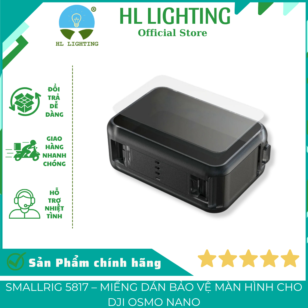 SmallRig 5817 Kính Cường Lực Cho DJI Osmo Nano - 3 Pack - HL Lighting
