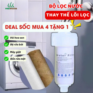  Đầu Lọc Nước Bộ Lọc Nước Tắm Gắn Vòi Hoa Sen  Vòi Rửa Bát WF002  Pinewoods Có Thể Thay Lõi 2024 