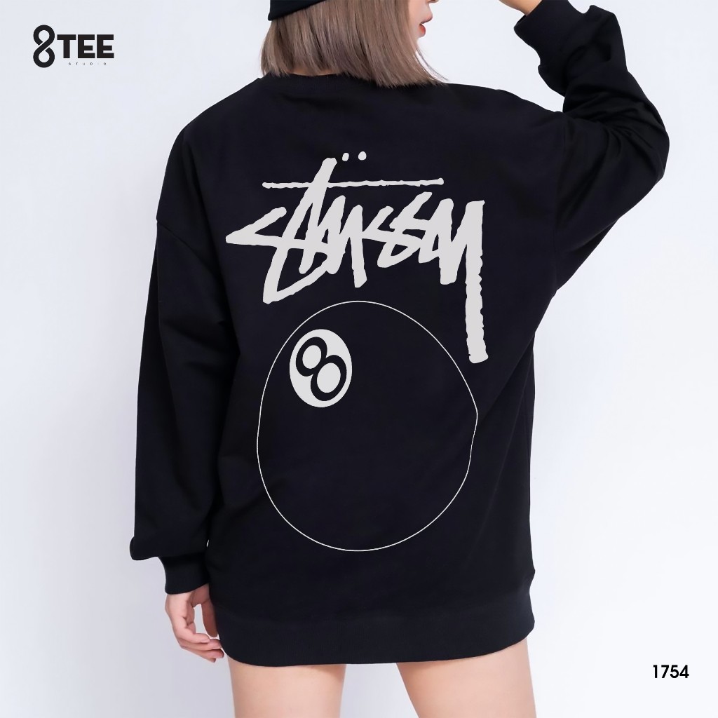 Áo Sweater Nỉ Bông Form Rộng 8Tee Studio | Mềm – Ấm – Dễ Phối | Unisex Nam Nữ Đi Học Đi Làm SW1754