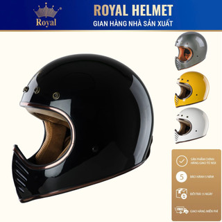 Mũ bảo hiểm fullface Royal H1 cổ điển classic đi xe máy