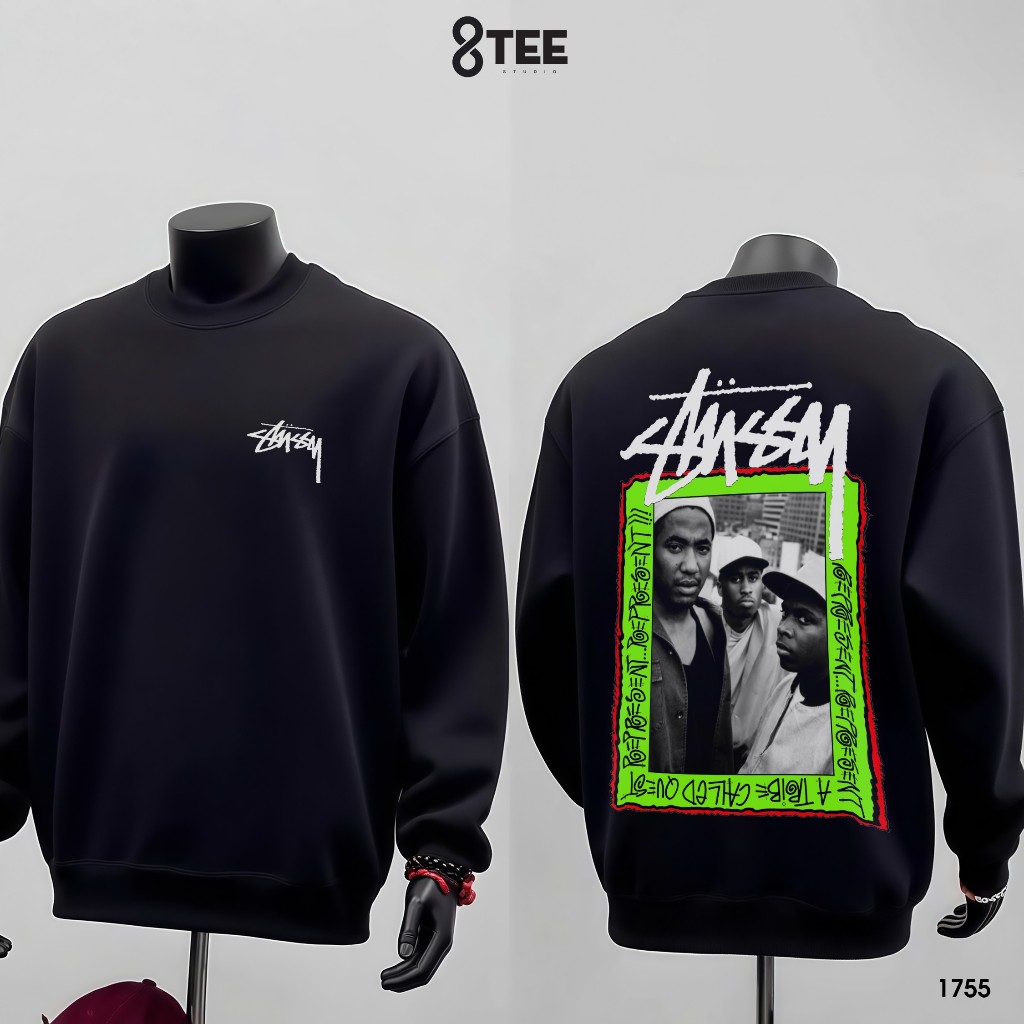 Áo Sweater Nỉ Bông Form Rộng 8Tee Studio | Mềm – Ấm – Dễ Phối | Unisex Nam Nữ Đi Học Đi Làm SW1755