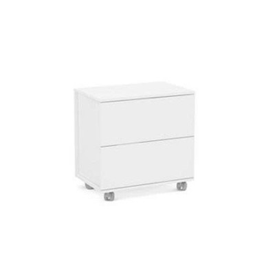 KENT, Tủ đầu giường 2 ngăn có bánh xe DRA_049, 40x36x41cm, kệ đầu giường Scandi Home