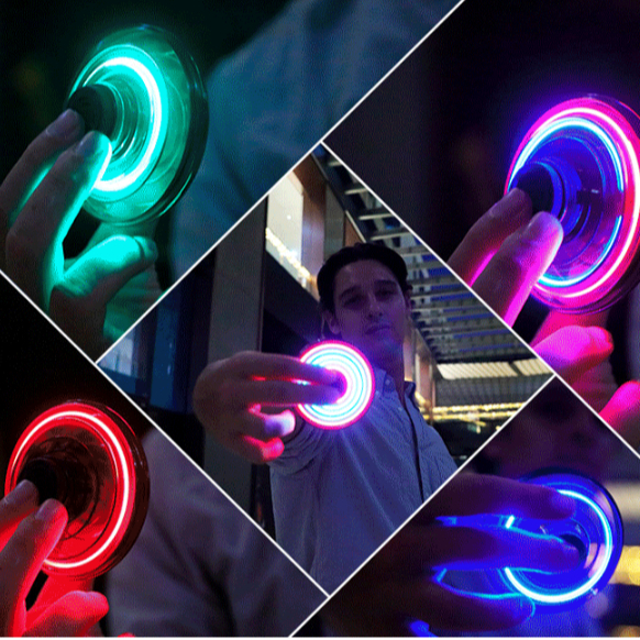 Đồ Chơi Con Quay Fidget Spinner UFO Cảm Ứng Hồng Ngoại – An Toàn Bay Đa Chiều Đèn Led Siêu Sáng
