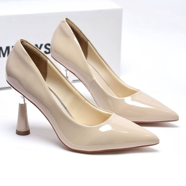 Giày big size  Giày Cao Gót Đi Tiệc 7p Khóa Đá Lấp Lánh Merly 1476 Giày Nữ Big Size giày size 40 41 