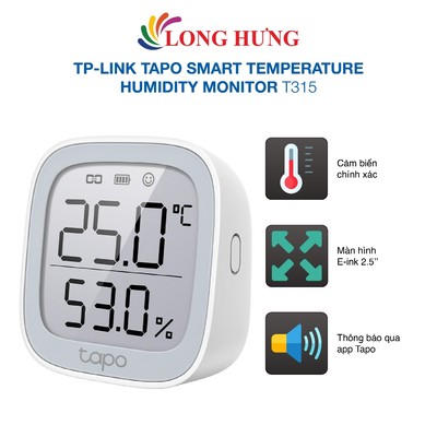 Nhiệt kế thông minh TP-Link Tapo Smart Temperature Humidity Monitor T315 - Hàng chính hãng