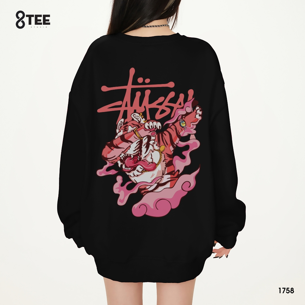 Áo Sweater Nỉ Bông Form Rộng 8Tee Studio | Mềm – Ấm – Dễ Phối | Unisex Nam Nữ Đi Học Đi Làm SW1758