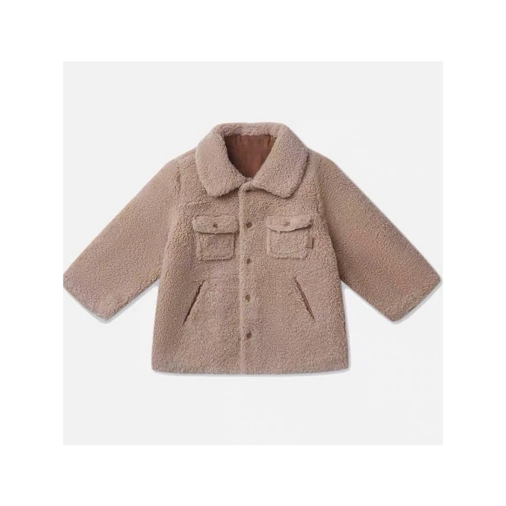 [GaoKemSua] Áo Khoác Lông Cừu Hàng Remake hãng Ettoi cho bé từ 11-15kg Mềm Mại Kiểu Dáng Suông.