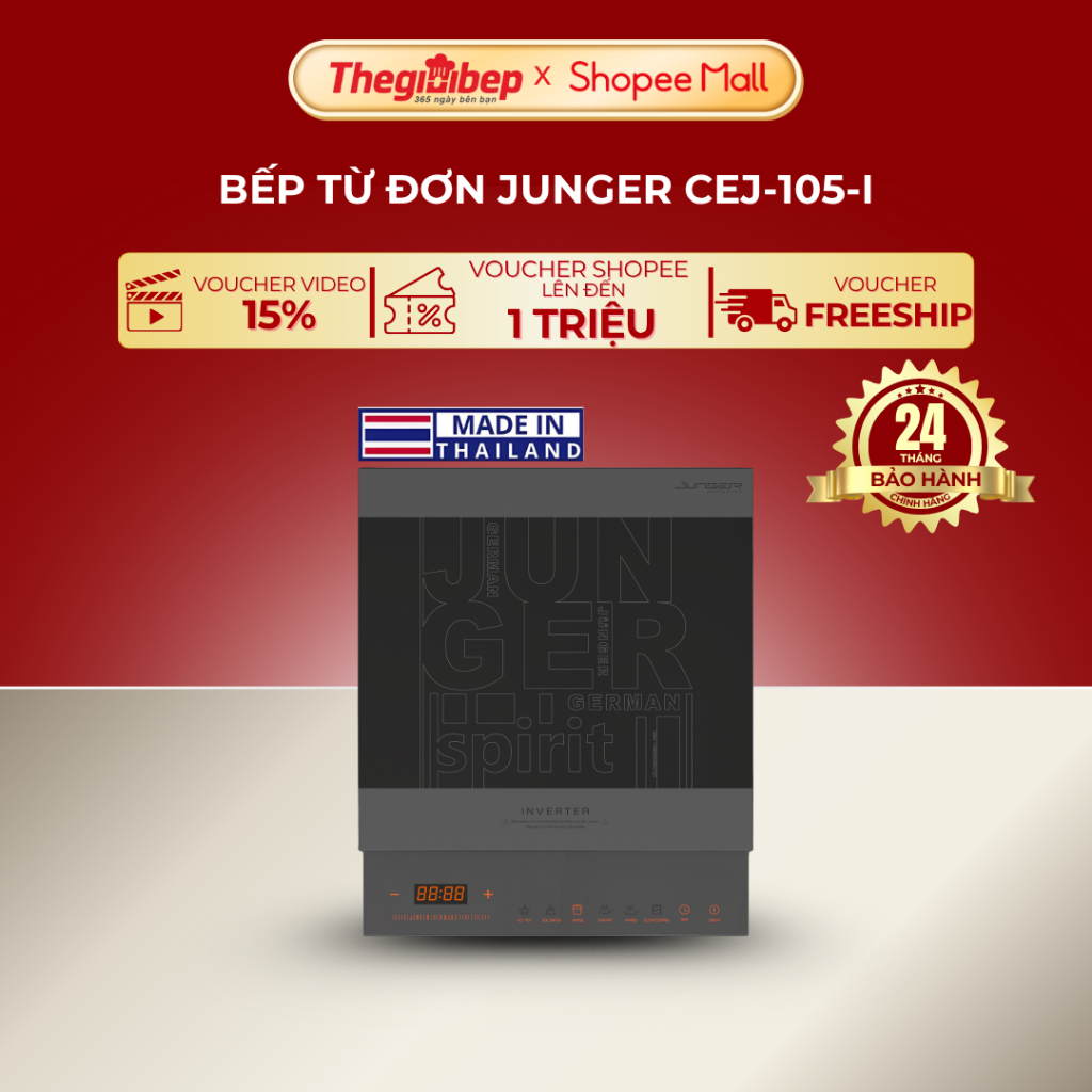 Bếp đơn Junger CEJ-105-I (BH 24 tháng)