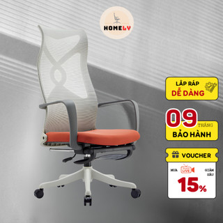 Ghế Làm việc Công Thái Học HOMELY Dùng Cho Văn Phòng Có Gác Chân Lưng Lưới Vải Lưới Thoáng GVP04 
