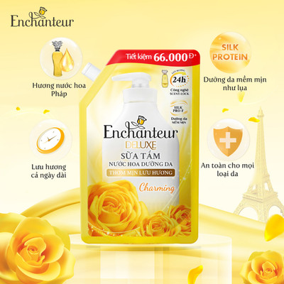 [KOL x Enchanteur] COMBO 2 túi Sữa tắm hương nước hoa Enchanteur ( 640g x 2 ) tặng 1 túi 200g (mùi ngẫu nhiên)