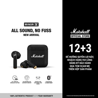  Tai Nghe Marshall Bluetooth Truewireless MINOR IV - Pin lên đến 30h - Bảo Hành Chính Hãng 1 Đổi 1 - LS 