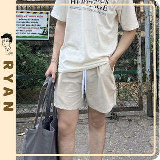  SUMMER SHORT - QUẦN SHORT QUẦN ĐÙI LƯNG THUN MÀU NÂU CHO NAM PHÙ HỢP ĐI CHƠI ĐI DU LỊCH 