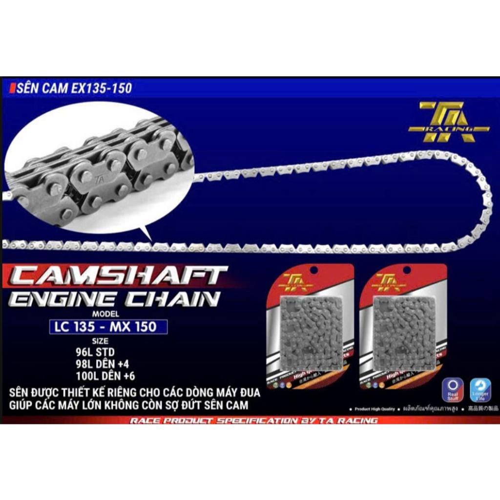 Sên cam độ TA Exciiter 135 150 Ex135 Ex150 dên cộng +4 +6 LC135