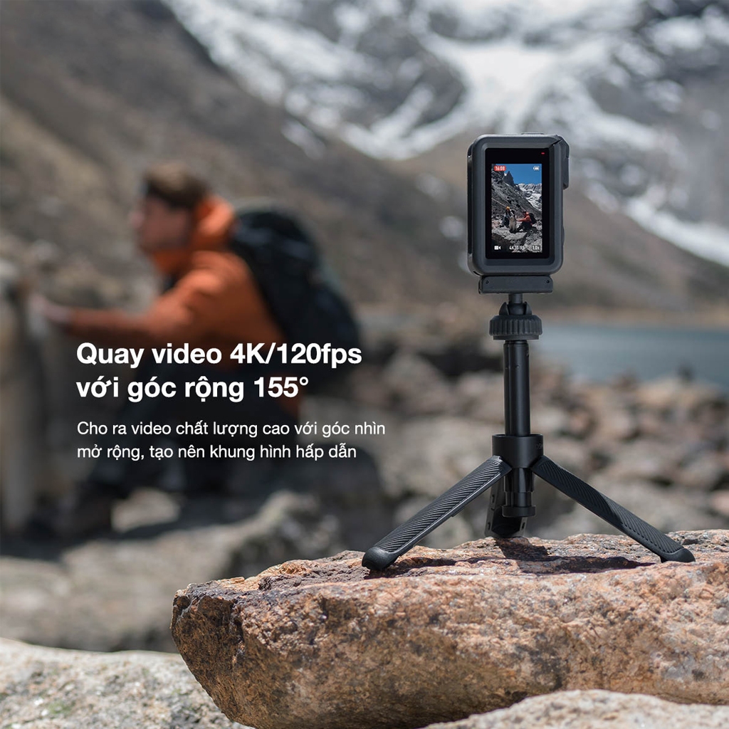 Camera Hành Động DJI Osmo Action 4 Máy Quay Hành Trình 4K 120fps, Góc Siêu Rộng, Hoạt Động Tốt Nhiệt Độ Thấp | BigBuy360 - bigbuy360.vn