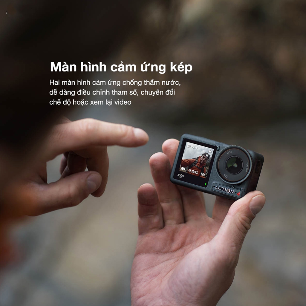 Camera Hành Động DJI Osmo Action 4 Máy Quay Hành Trình 4K 120fps, Góc Siêu Rộng, Hoạt Động Tốt Nhiệt Độ Thấp | BigBuy360 - bigbuy360.vn