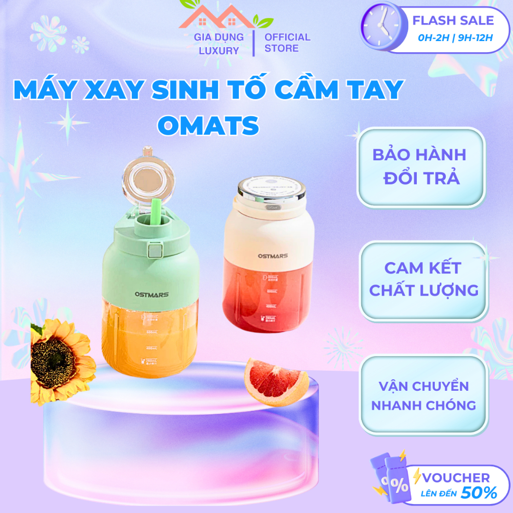 Máy xay sinh tố mini đa năng OSTMARS , máy xay sinh tố cầm tay OSTMARS,máy xay Sinh Tố Hoa Quả tiện 