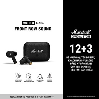  Tai Nghe Marshall Bluetooth Truewireless MOTIF II A.N.C - Pin lên đến 30h - Bảo Hành Chính Hãng ASH 1 năm 1 đổi 1 - LS 