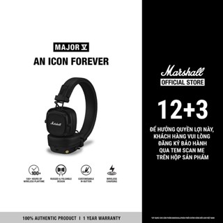   MÀU MỚI VỀ  Tai Nghe Marshall Bluetooth MAJOR V - Pin lên đến 100 giờ - Bảo Hành Chính Hãng 1 Đổi 1 Trong 1 Năm - LS 