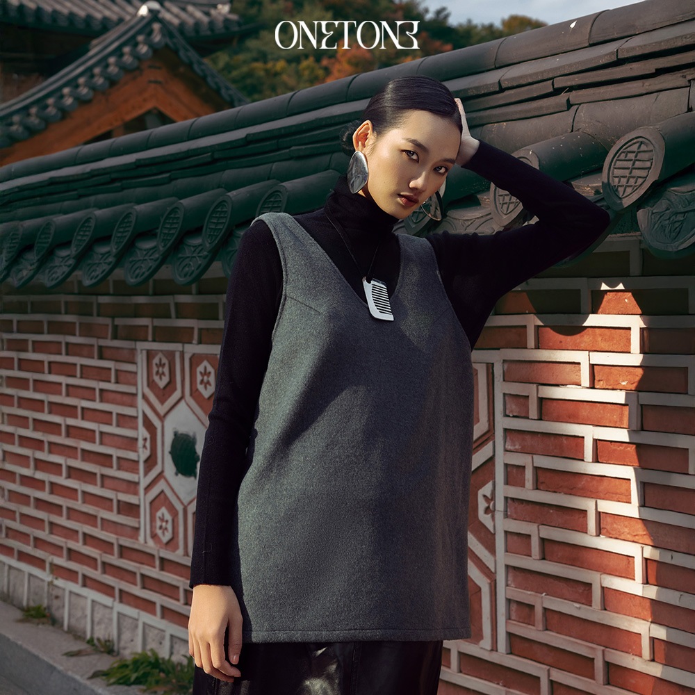 Áo Kiểu Onetone dáng gile dày dặn Katya