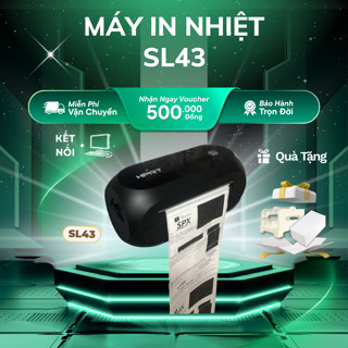  Máy in HPRT SHOPTIDA SL43 in khổ to A6  10cmx15cm  bảo hành 12 tháng 1 đổi 1 trong 30 ngày màng in bảo hành 3 tháng 