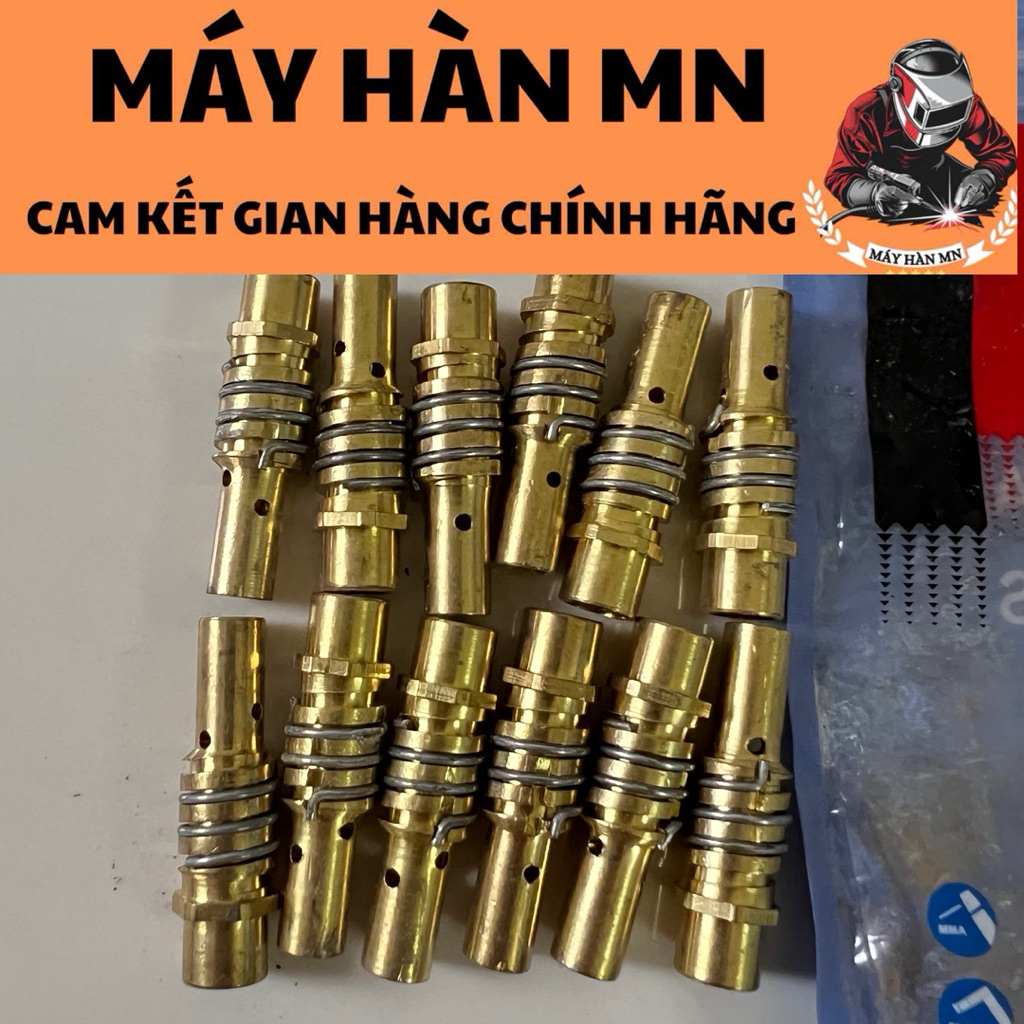 Nối béc 15ak Riland dùng cho mỏ hàn Mig 15ak đồng thau