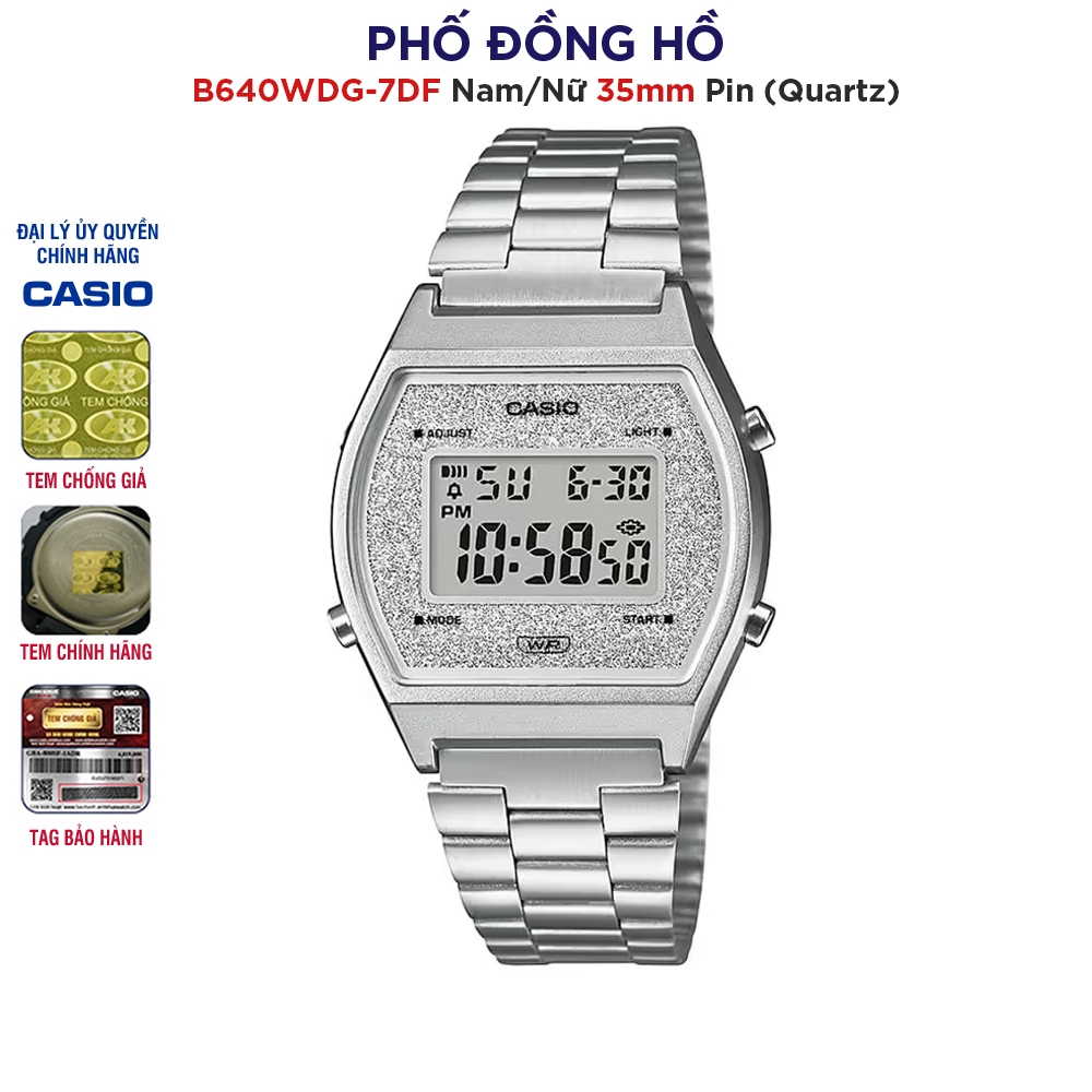 Đồng hồ unisex Casio Anh Khuê B640WDG-7DF