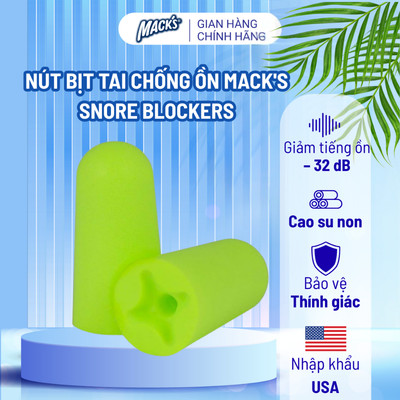 Nút bịt tai chống ồn Mack's Snore Blockers1 đôi