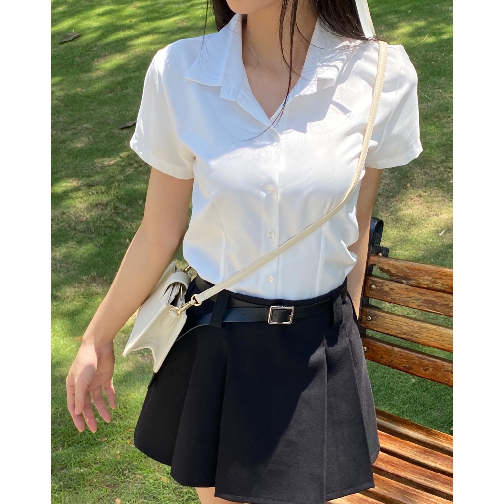 DALLA Chân váy xếp ly cạp thấp (CV01) Linger Skirt | BigBuy360 - bigbuy360.vn