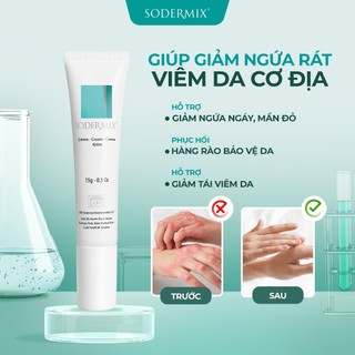   TẶNG QUÀ  Kem Bôi Viêm Da Cơ Địa SODERMIX Hỗ Trợ Giảm Ngứa Ngáy Eczema Chàm Sữa Tổ Đỉa Dưỡng Ẩm 