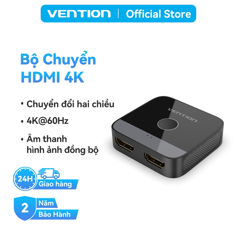 Bộ chuyển HDMI Vention Siêu Nét 6K 60hz và 4K 120Hz Hai Chiều 1x2/2x1 HDR Cho PS5 PS4 TV PC Laptop Xbox | BigBuy360 - bigbuy360.vn
