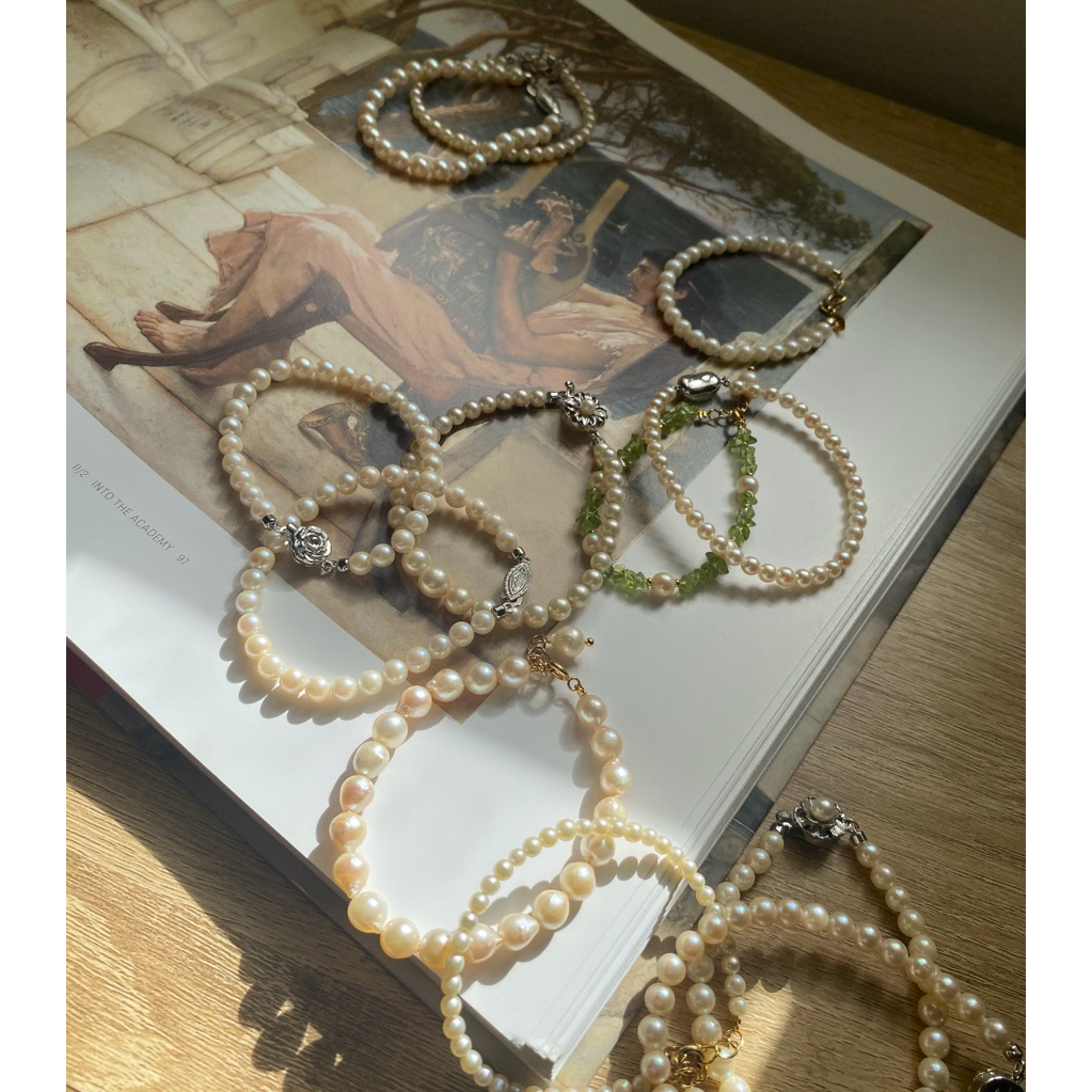 Lắc tay ngoc trai akoya 2hand si Nhật