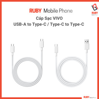  Cáp sạc nhanh dây sạc nhanh Vivo Type C to Type C 6A USB-A to Type C Vivo Original 6A Chính Hãng 