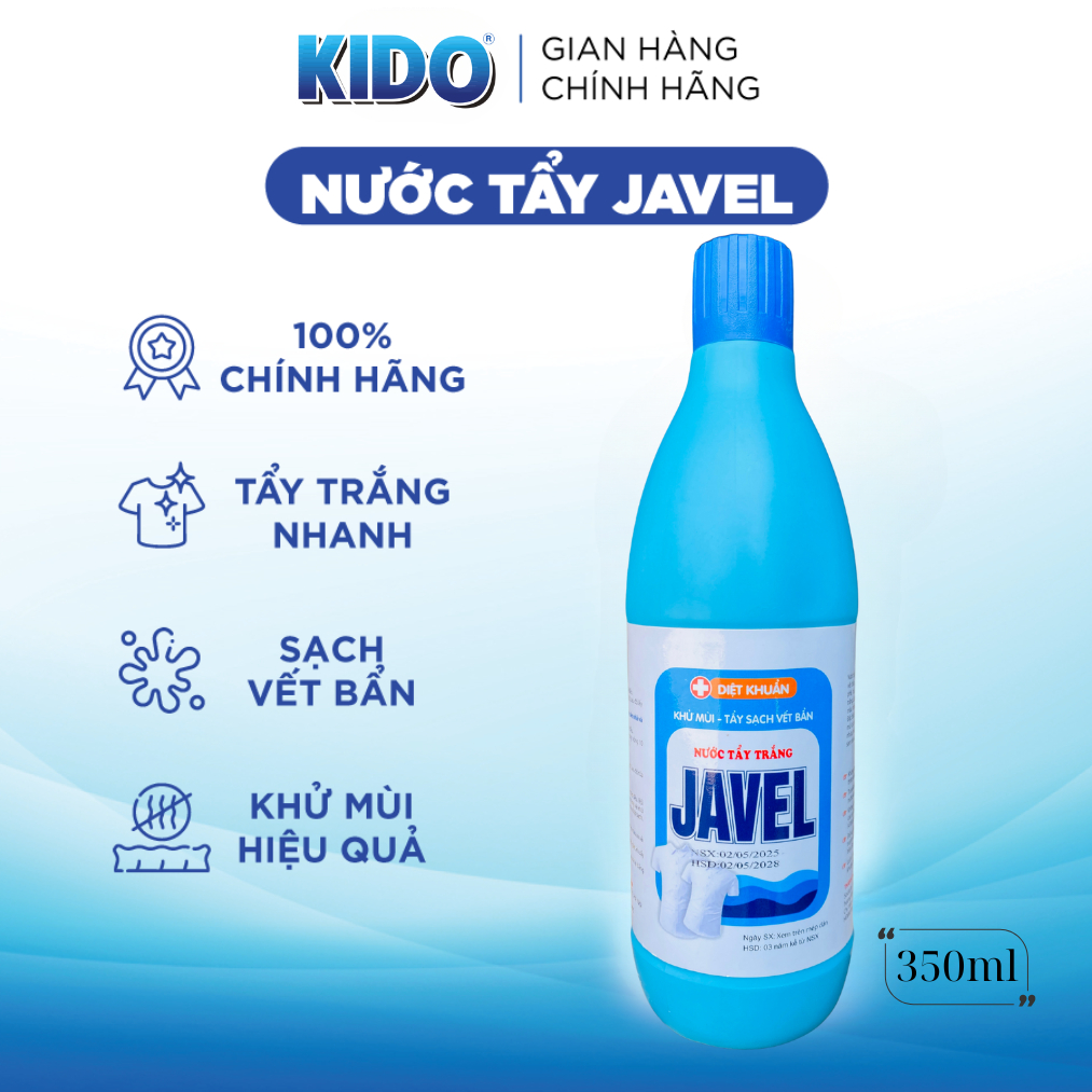 Javel tẩy trắng quần áo350ml tẩy trắng quần áo học sinh