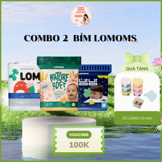   KÈM QUÀ  Combo 2 Tã Bỉm quần Lomoms Nature Soft  Air KiKi nội địa Hàn Quốc thoáng khí 2 chiều an toàn cho bé 