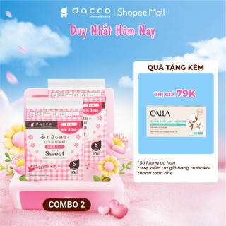 Combo 2 Miếng lót phụ sản Dacco - thấm hút và chống tràn hiệu quả cho mẹ bầu sau sinh (size S, M, L)
