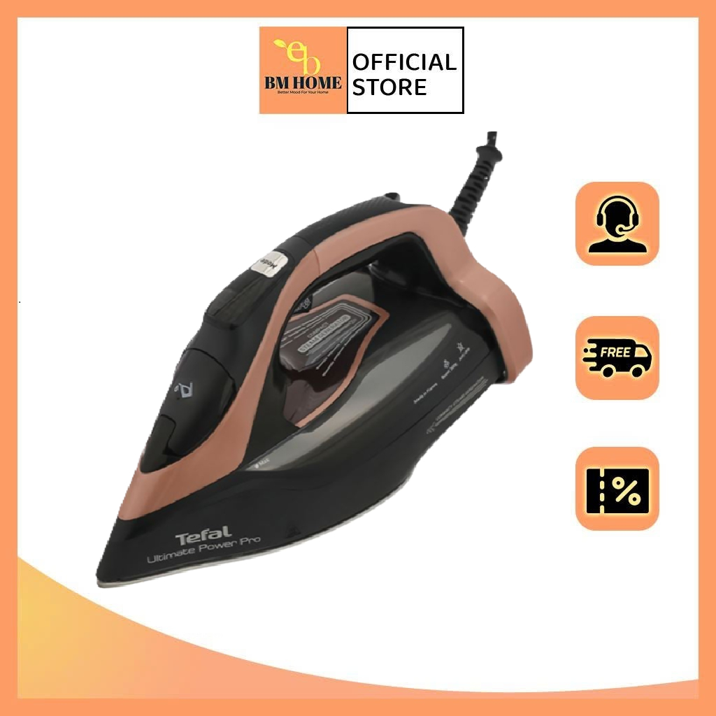 Bàn Ủi Hơi Nước Cao Cấp Tefal Ultimate Power Pro FV9E50E0  - Công suất 3200W - Bảo hành 24 tháng