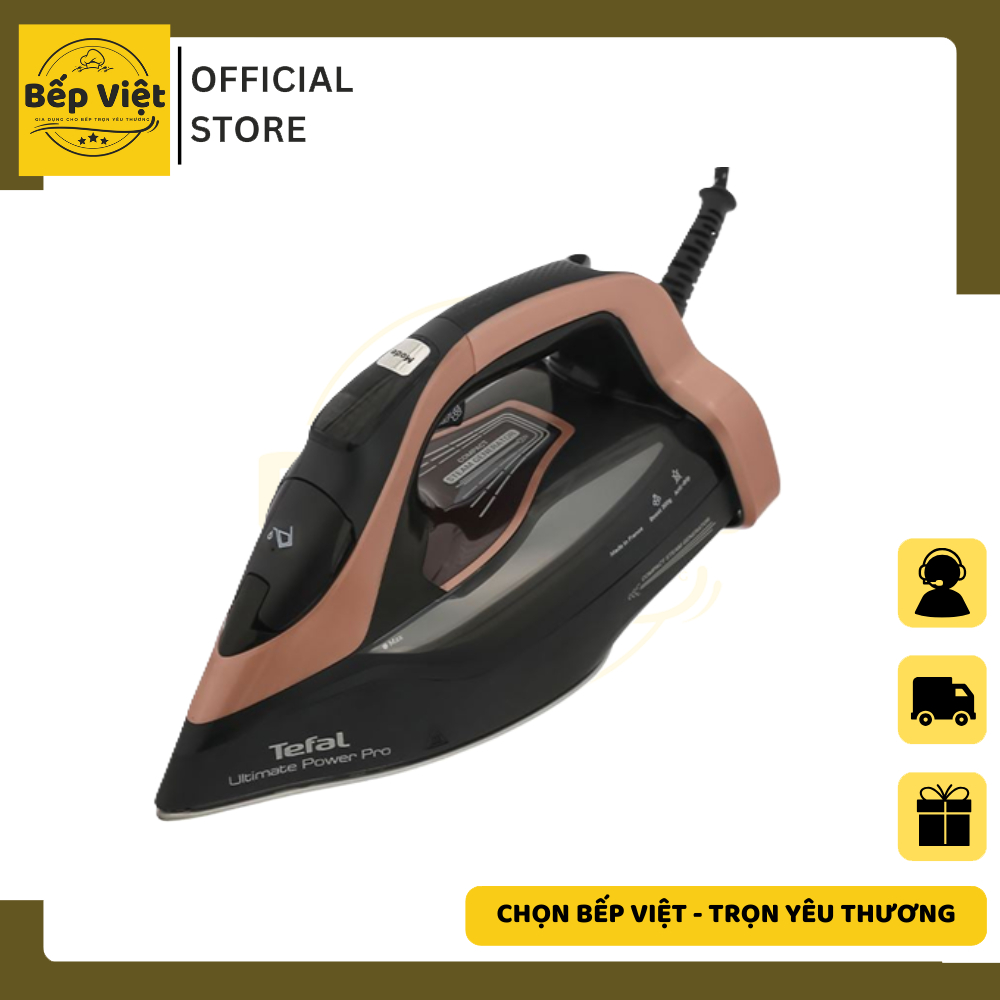 Bàn Ủi Hơi Nước Cao Cấp Tefal Ultimate Power Pro FV9E50E0  - Công suất 3200W - Bảo hành 24 tháng