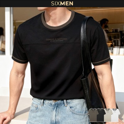 [NEW] Áo Thun Nam Genius Pilot SIXMEN Vải Cotton Cao Cấp, Co Giãn 4 Chiều, Form Fit Thoáng Mát