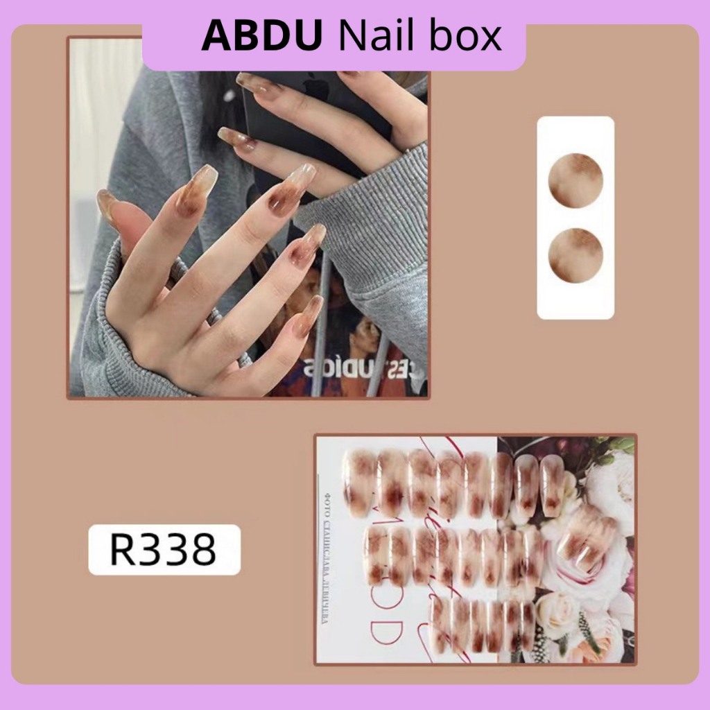 SET MÓNG GIẢ DÀI TRÒN OMRE DÀNH CHO NỮ ABDU NAIL BOX