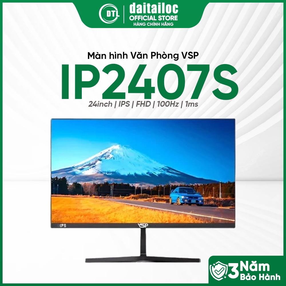 Màn hình VSP IP2407S 24inch FHD IPS 100Hz 1ms | Chính Hãng | Bảo hành 36 tháng