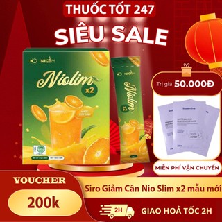 Siro Giảm Cân Nio Slim Plus+  Chính Hãng Hộp 15 gói NioSlim Plus+ Giúp Giảm Cân Hiểu Quả- MYRA STORE94